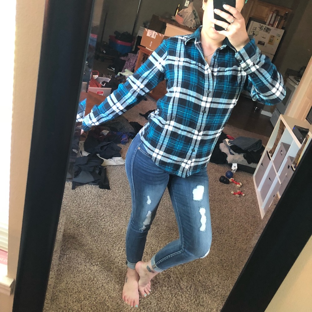 Plaid Flannel Button Down